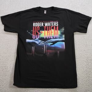 Roger Waters Shirt Mens Medium Black Us and Them Tour 2017 Pink Floyd Tee